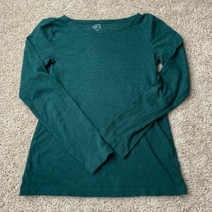 J. Crew Forest Green Painter Tee